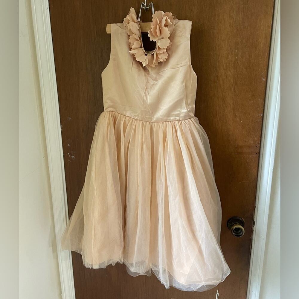 Trish Scully peach gold Aeralina dress